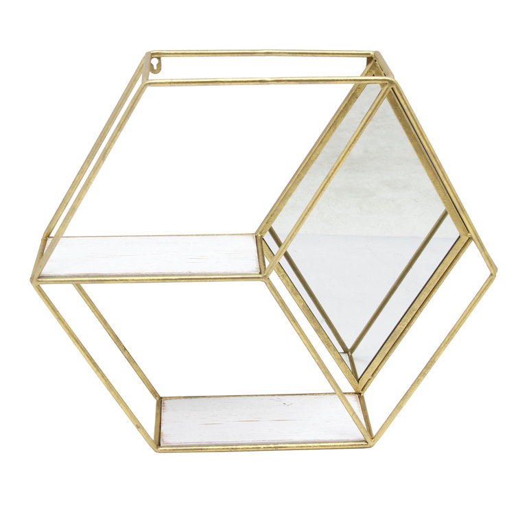 Ebern Designs Mirrored Wall Shelf & Reviews Wayfair
